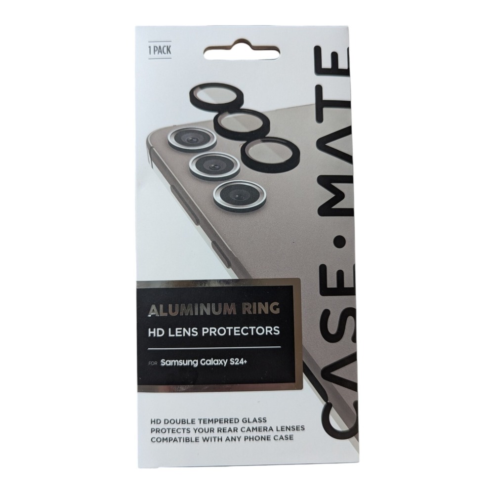 F6. Case-Mate Aluminum Ring Camera Lens Protector for Samsung Galaxy S24 +